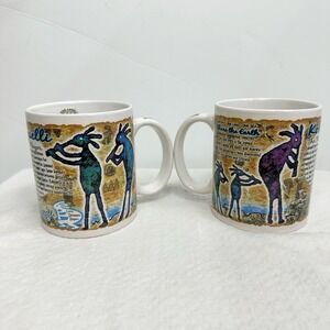 Lot / 2 Kokopelli Bryce Canyon Mug Flute Player Southwestern Native American Art